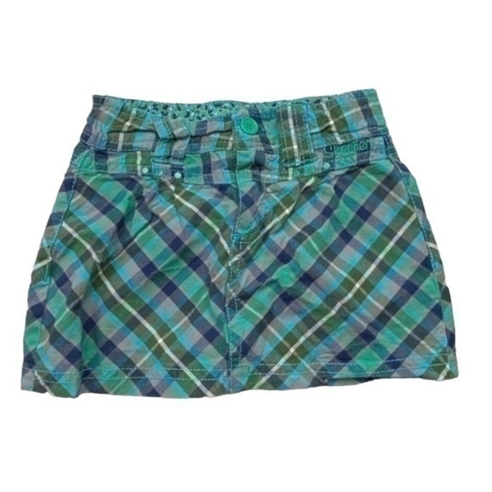 Skechers Plaid Mini Skirt Girls Size 5